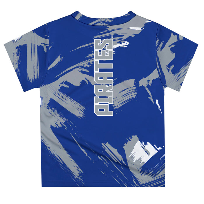 Seton Hall University Pirates Vive La Fete Boys Game Day Blue Short Sleeve Tee Paint Brush - Vive La Fête - Online Apparel Store