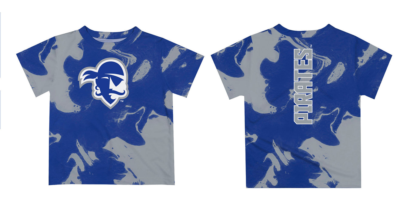 Seton Hall University Pirates Vive La Fete Marble Boys Game Day Blue Short Sleeve Tee - Vive La Fête - Online Apparel Store