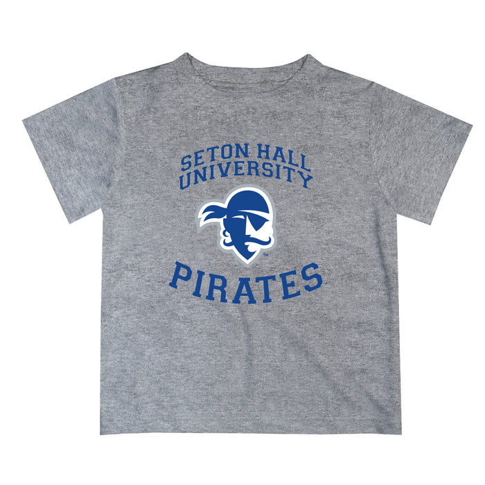 Seton Hall Pirates Vive La Fete Boys Game Day V1 Gray Short Sleeve Tee Shirt