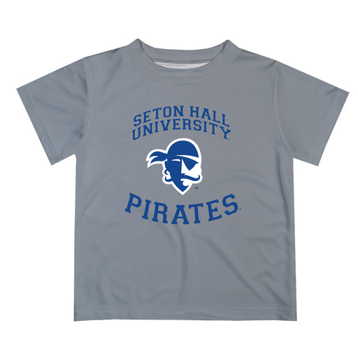 Seton Hall Pirates Vive La Fete Boys Game Day V1 Gray Short Sleeve Tee Shirt