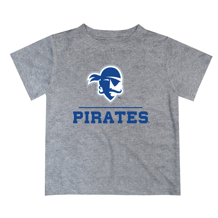 Seton Hall Pirates Vive La Fete Football V1 Gray Short Sleeve Tee Shirt