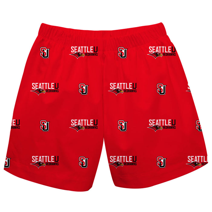 Seattle University Redhawks Short Red All Over Logo - Vive La Fête - Online Apparel Store