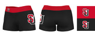 Seattle U Redhawks Vive La Fete Logo on Thigh and Waistband Black & Red Women Yoga Booty Workout Shorts 3.75 Inseam" - Vive La Fête - Online Apparel Store