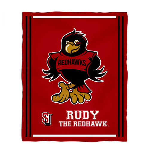 Seattle University Redhawks Vive La Fete Kids Game Day Red Plush Soft Minky Blanket 36 x 48 Mascot