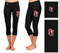 SeattleU Redhawks Vive La Fete Game Day Collegiate Large Logo on Thigh and Waist Girls Black Capri Leggings - Vive La Fête - Online Apparel Store