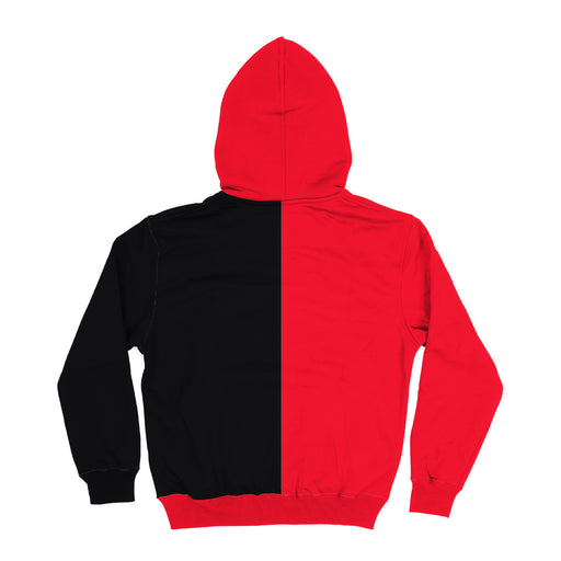 SeattleU Redhawks Vive La Fete Color Block Womens Red Black Fleece Long Sleeve Hoodie V2 - Vive La Fête - Online Apparel Store