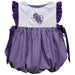 Stephen F. Austin University SFA Lumberjacks Embroidered Purple Gingham Girls Bubble