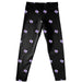 Stephen F. Austin Lumberjacks SFA Vive La Fete Girls All Over Logo Elastic Waist Classic Play Black Leggings Tights
