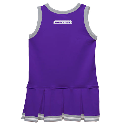 Stephen F. Austin Lumberjacks SFA Vive La Fete Game Day Purple Sleeveless Cheerleader Dress - Vive La Fête - Online Apparel Store