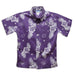 Stephen F. Austin University SFA Lumberjacks Purple Hawaiian Short Sleeve Button Down Shirt