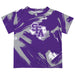 Stephen F. Austin University SFA Lumberjacks Vive La Fete Boys Game Day Purple Short Sleeve Tee Paint Brush