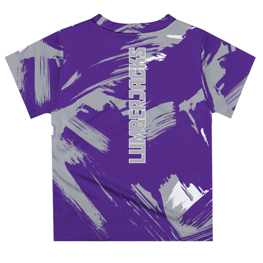Stephen F. Austin University SFA Lumberjacks Vive La Fete Boys Game Day Purple Short Sleeve Tee Paint Brush - Vive La Fête - Online Apparel Store