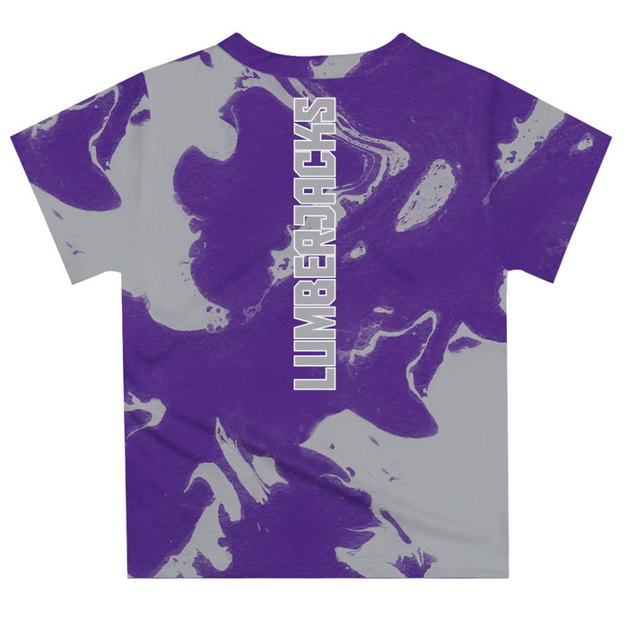 Stephen F. Austin University SFA Lumberjacks Vive La Fete Marble Boys Game Day Purple Short Sleeve Tee - Vive La Fête - Online Apparel Store