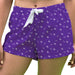Stephen F. Austin Lumberjacks SFA Vive La Fete Game Day All Over Logo Women Purple Lounge Shorts