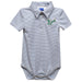 South Florida Bulls USF Embroidered Gray Stripe Knit Boys Polo Bodysuit
