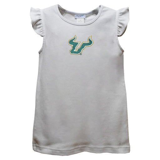 South Florida Bulls USF Embroidered White Knit Angel Sleeve
