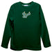 South Florida Bulls USF Embroidered Hunter Green knit Long Sleeve Boys Tee Shirt