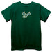 South Florida Bulls USF Embroidered Hunter Green knit Short Sleeve Boys Tee Shirt