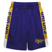 San Francisco State Gators SFSU Vive La Fete Game Day Purple Stripes Boys Solid Gold Athletic Mesh Short