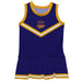 San Francisco State Gators SFSU Vive La Fete Game Day Purple Sleeveless Cheerleader Dress