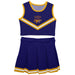 San Francisco State Gators SFSU Vive La Fete Game Day Purple Sleeveless Cheerleader Set