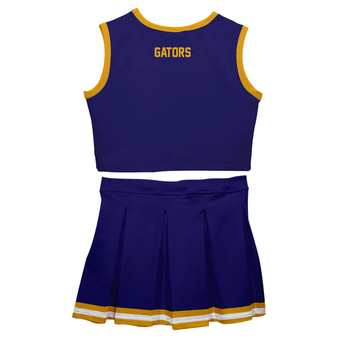 San Francisco State Gators SFSU Vive La Fete Game Day Purple Sleeveless Cheerleader Set - Vive La Fête - Online Apparel Store