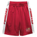 SHU Sacred Heart Pioneers Vive La Fete Game Day Red Stripes Boys Solid White Athletic Mesh Short