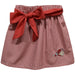 SHU Sacred Heart Pioneers Embroidered Red Gingham Skirt with Sash
