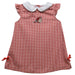 SHU Sacred Heart Pioneers Embroidered Red Gingham A Line Dress