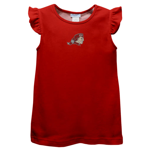 SHU Sacred Heart Pioneers Embroidered Red Knit Angel Sleeve
