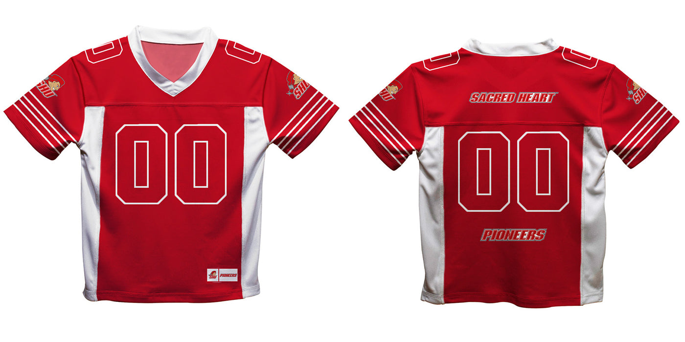 SHU Sacred Heart University Pioneers Vive La Fete Game Day Red Boys Fashion Football T-Shirt - Vive La Fête - Online Apparel Store
