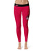 SHU Sacred Heart Pioneers Vive La Fete Game Day Collegiate Logo on Thigh Red Women Yoga Leggings 2.5 Waist Tights