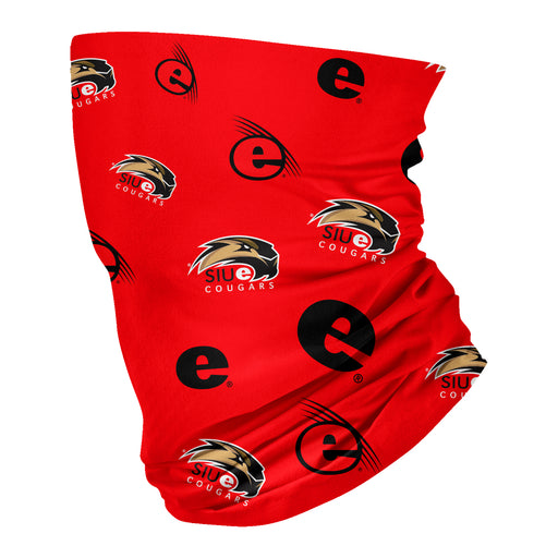 Southern Illinois University Cougars Neck Gaiter Red All Over Logo SIUE - Vive La Fête - Online Apparel Store