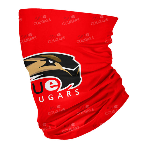 Southern Illinois University Cougars SIUE Neck Gaiter Red All Over Logo - Vive La Fête - Online Apparel Store