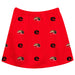 Southern Illinois Salukis SIU Vive La Fete Girls Game Day All Over Logo Elastic Waist Classic Play Red Skirt - Vive La Fête - Online Apparel Store