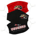 Southern Illinois University Cougars Face Mask 3 Pack Game Day Collegiate Unisex Face Covers Reusable Washable - Vive La Fête - Online Apparel Store