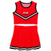 Southern Illinois University Cougars SIUE Vive La Fete Game Day Red Sleeveless Cheerleader Set