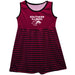 Southern Illinois Salukis SIU Vive La Fete Girls Game Day Sleeveless Tank Dress Solid Maroon Logo Stripes on Skirt - Vive La Fête - Online Apparel Store