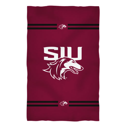 Southern Illinois Salukis SIU Vive La Fete Game Day Absorvent Premium Maroon Beach Bath Towel 51 x 32" Logo and Stripes" - Vive La Fête - Online Apparel Store