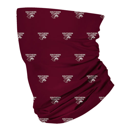 SIU Salukis Vive La Fete All Over Logo Game Day  Collegiate Face Cover Soft 4-Way Stretch Two Ply Neck Gaiter - Vive La Fête - Online Apparel Store
