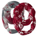Southern Illinois Salukis Vive La Fete All Over Logo Collegiate Women Set of 2 Light Weight Ultra Soft Infinity Scarfs