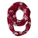 Southern Illinois Salukis SIU Vive La Fete Repeat Logo Game Day Collegiate Women Light Weight Ultra Soft Infinity Scarf