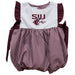 Southern Illinois Salukis SIU Embroidered Maroon Gingham Girls Bubble