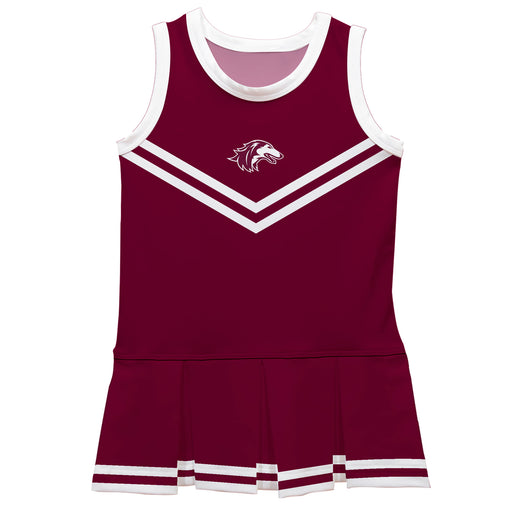 Southern Illinois Salukis SIU Vive La Fete Game Day Maroon Sleeveless Cheerleader Dress