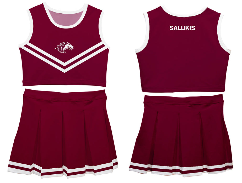 Southern Illinois Salukis SIU Vive La Fete Game Day Maroon Sleeveless Cheerleader Set - Vive La Fête - Online Apparel Store