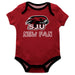 St. Josephs Hawks Vive La Fete Infant Game Day Red Short Sleeve Onesie New Fan Logo and Mascot Bodysuit - Vive La Fête - Online Apparel Store