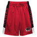 St. Josephs Hawks Vive La Fete Game Day Red Stripes Boys Solid Black Athletic Mesh Short