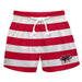 St. Josephs Hawks Vive La Fete Game Day Red White Black Flag Swimtrunks V1