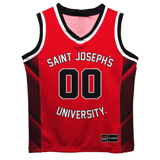 St. Josephs Hawks Vive La Fete Game Day Crimson Boys Fashion Basketball Top