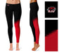 St. Josephs Hawks Vive La Fete Game Day Collegiate Leg Color Block Women Black Red Yoga Leggings - Vive La Fête - Online Apparel Store